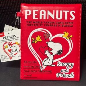 Peanuts Red Snoopy and Woodstock Mini Pocket Purse Mirror
